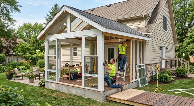 Enclosed Porch Construction in Chattanooga, TN