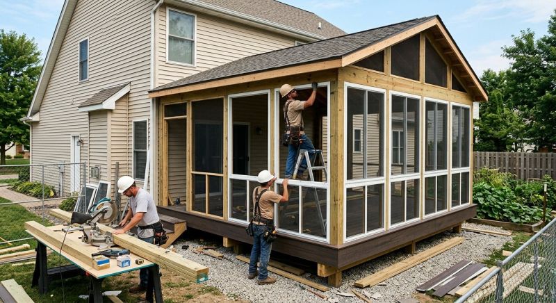 Enclosed Porch Construction in Seattle, WA