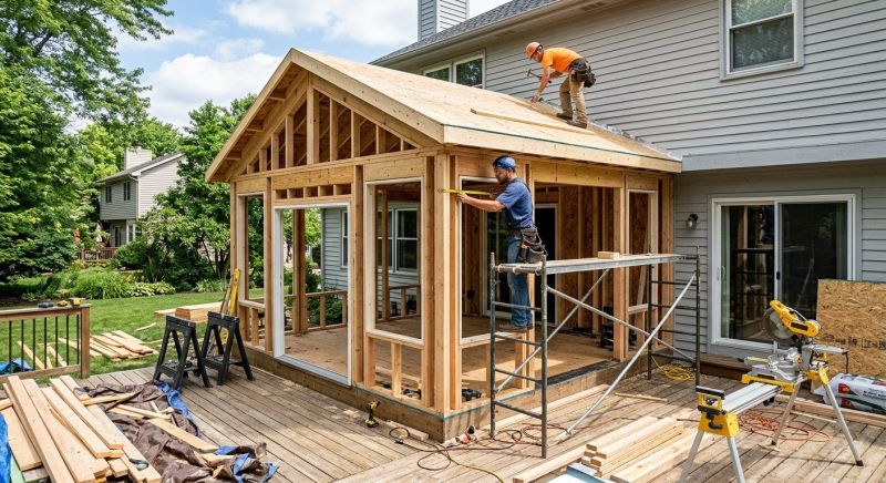 Sunroom Addition Construction in Arvada, CO