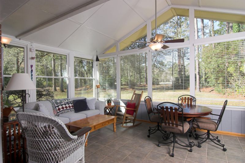 Sunroom with Panoramic Glass Windows